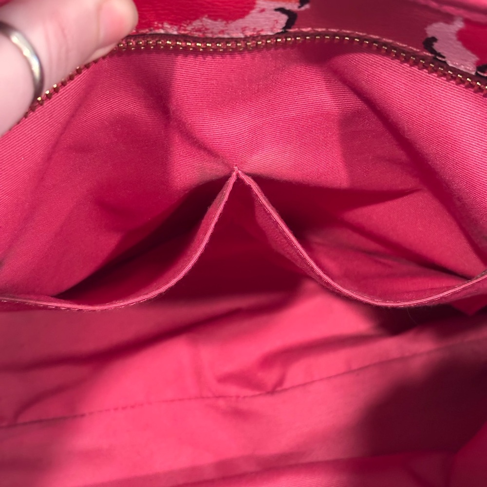 Coach Floral Red/Coral Tote Bag - Picture 2 of 16